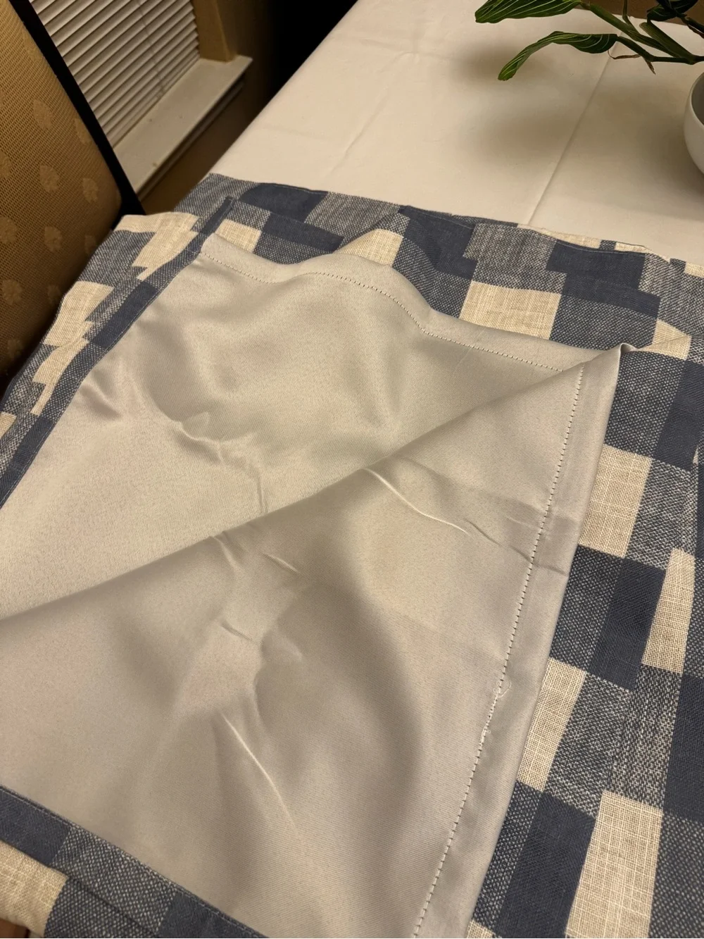 Bedroom Drape With Rod Pocket Tabs, 52